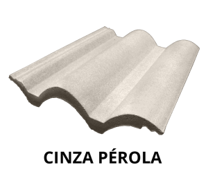 Telha de Concreto Tradicional Cinza Pérola